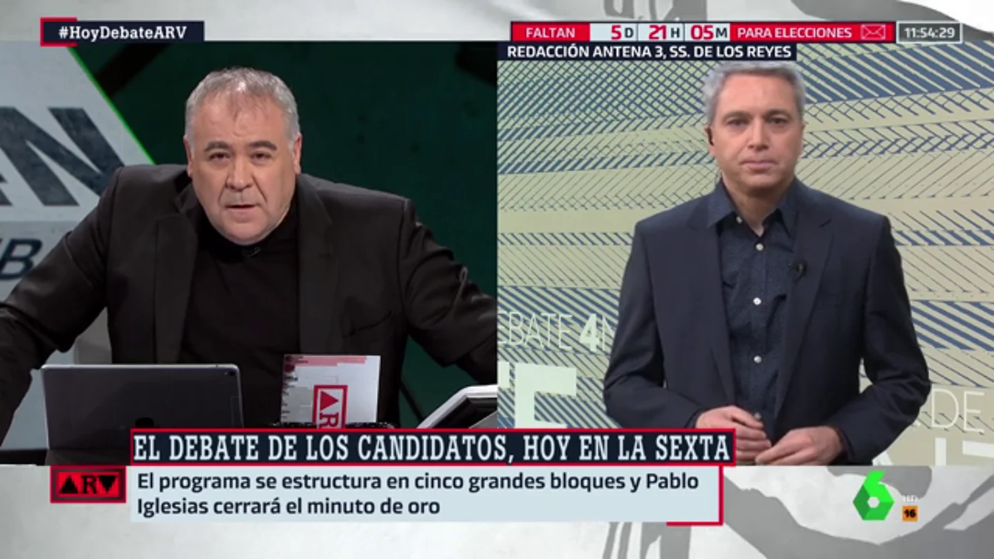 Vicente Vallés desvela las claves del debate de los candidatos Vicente Vallés desvela las claves del debate de los candidatos