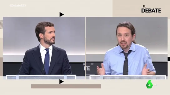 La respuesta de Iglesias a Casado ante un posible pacto Podemos-PSOE: "De sobres con dinero, sabéis más que nadie" La respuesta de Iglesias a Casado ante un posible pacto Podemos-PSOE: "De sobres con dinero, sabéis más que nadie"