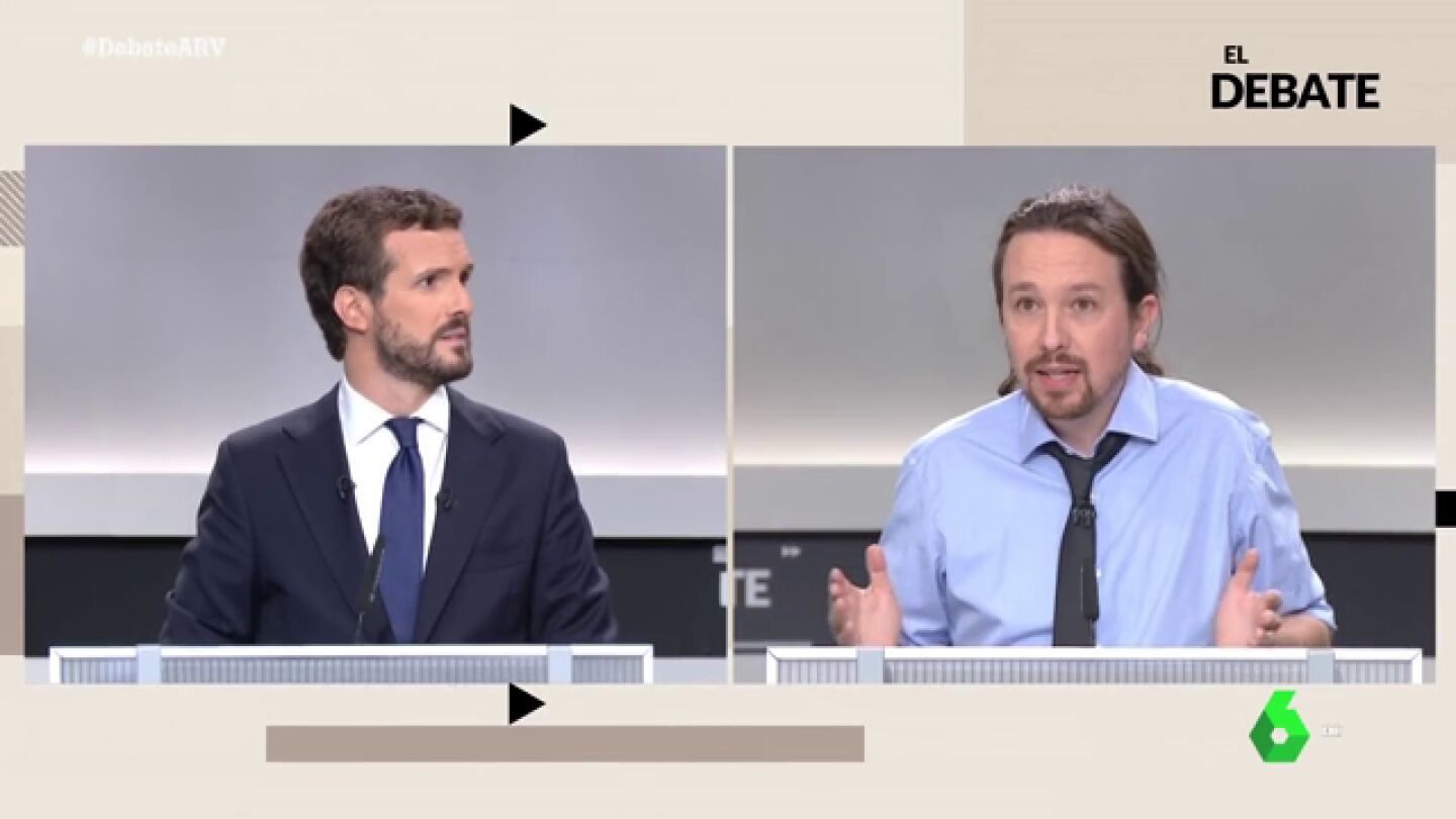 La respuesta de Iglesias a Casado ante un posible pacto Podemos-PSOE: "De sobres con dinero, sab&eacute;is m&aacute;s que nadie"