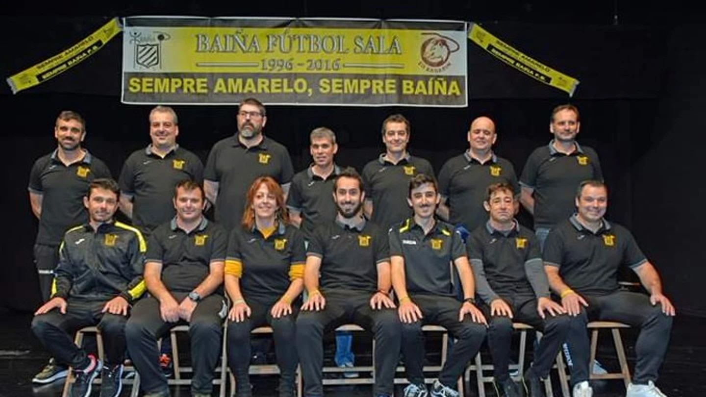 El equipo de fútbol sala gallego Baíña El equipo de fútbol sala gallego Baíña
