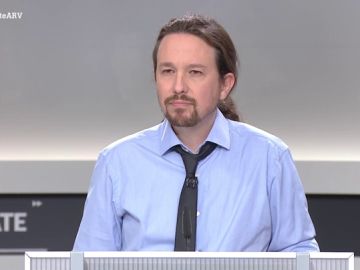Pablo Iglesias en el debate Pablo Iglesias en el debate
