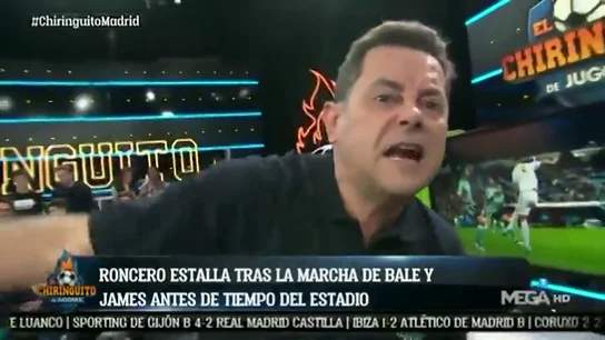 Tomás Roncero explota contra Bale y James por irse del Santiago Bernabéu antes del final del partido Tomás Roncero explota contra Bale y James por irse del Santiago Bernabéu antes del final del partido