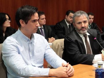 Rodrigo Lanza durante el juicio Rodrigo Lanza durante el juicio