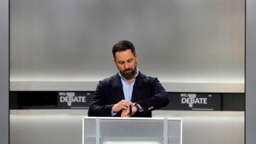 Santiago Abascal en el debate del 4N