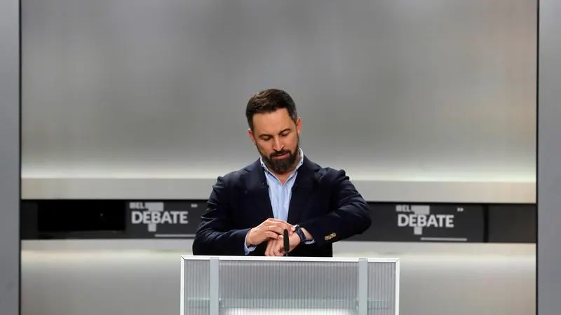 Santiago Abascal en el debate del 4N