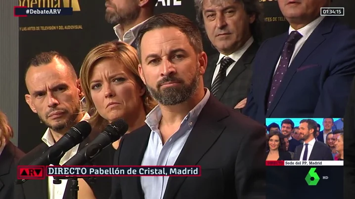 El líder de Vox, Santiago Abascal