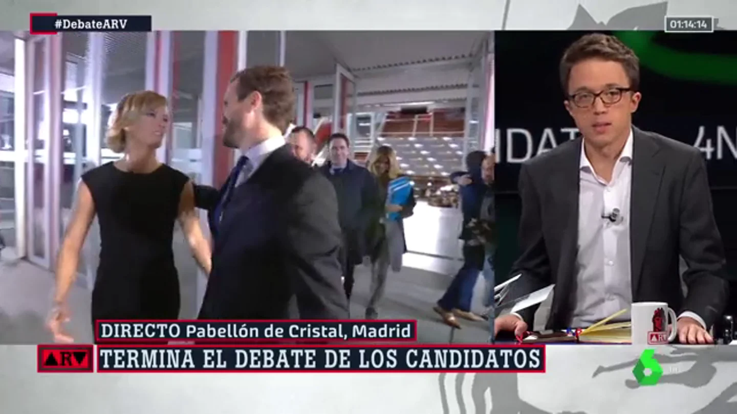 Íñigo Errejón, tras el debate a cinco: "La oportunidad perdida por las fuerzas progresitas ha dejado una autopista a Abascal" Íñigo Errejón, tras el debate a cinco: "La oportunidad perdida por las fuerzas progresitas ha dejado una autopista a Abascal"