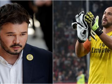 Gabriel Rufián y Pepe Reina Gabriel Rufián y Pepe Reina