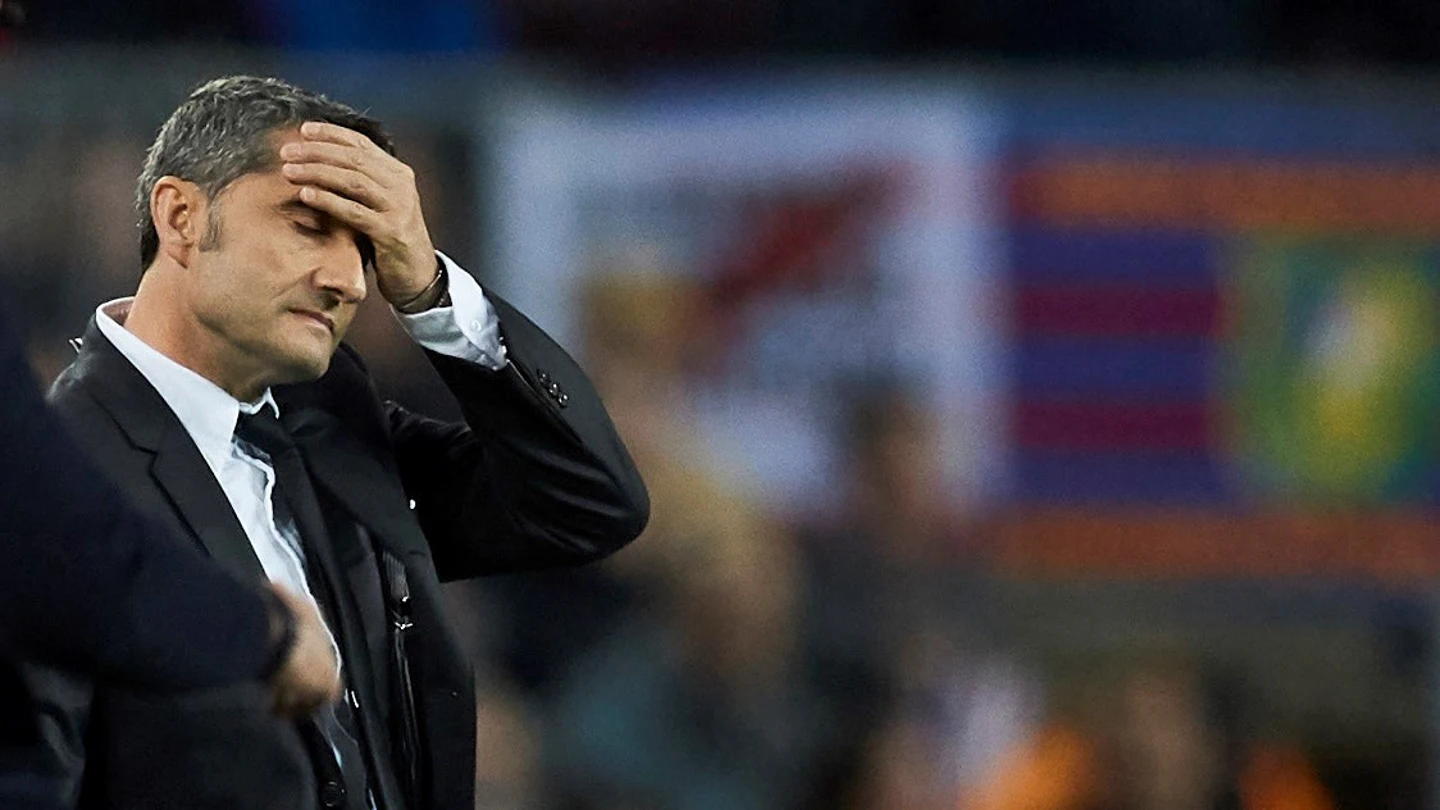 Ernesto Valverde, entrenador del FC Barcelona. Ernesto Valverde, entrenador del FC Barcelona.
