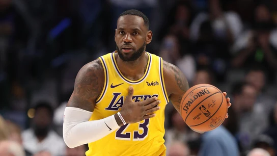 LeBron James, durante un partido de los Lakers LeBron James, durante un partido de los Lakers