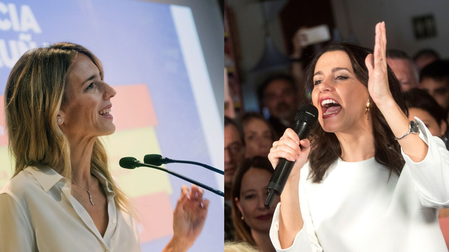 Cayetana &Aacute;lvarez de Toledo (PP) e In&eacute;s Arrimadas (Cs)