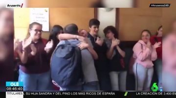 La emotiva despedida a un profesor de instituto en Tenerife