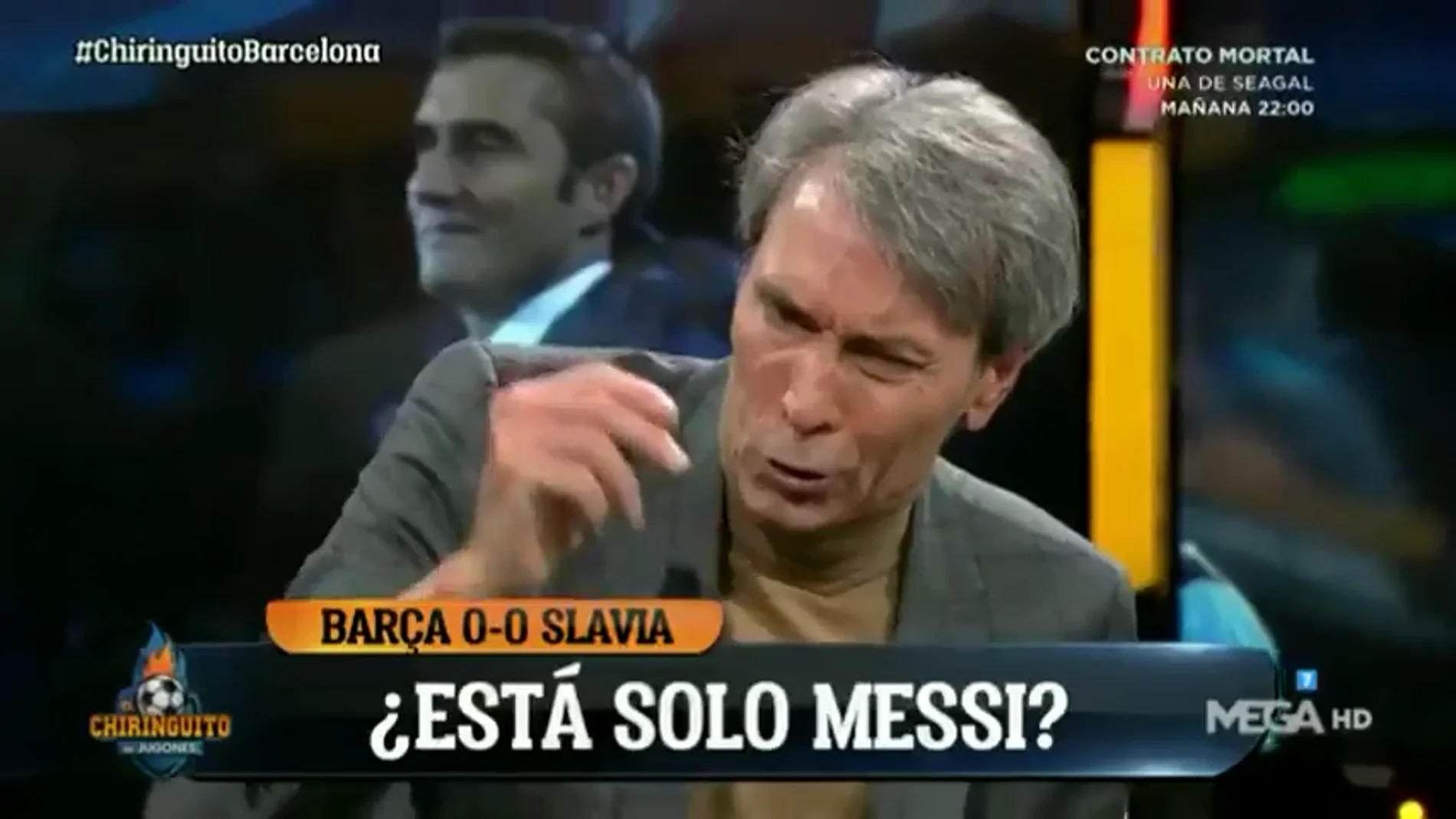 'Lobo' Carrasco explota con el tropiezo del Barça: "Si un jugador no toma decisiones es un pelele"