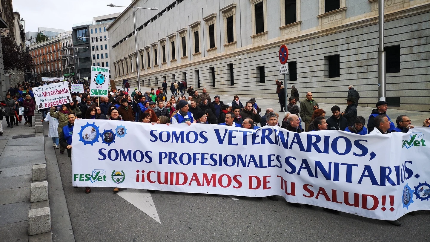 Manifestación de veterinarios en Madrid Manifestación de veterinarios en Madrid