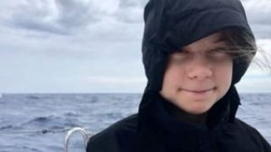 Greta Thunberg en su quinto d&iacute;a de traves&iacute;a