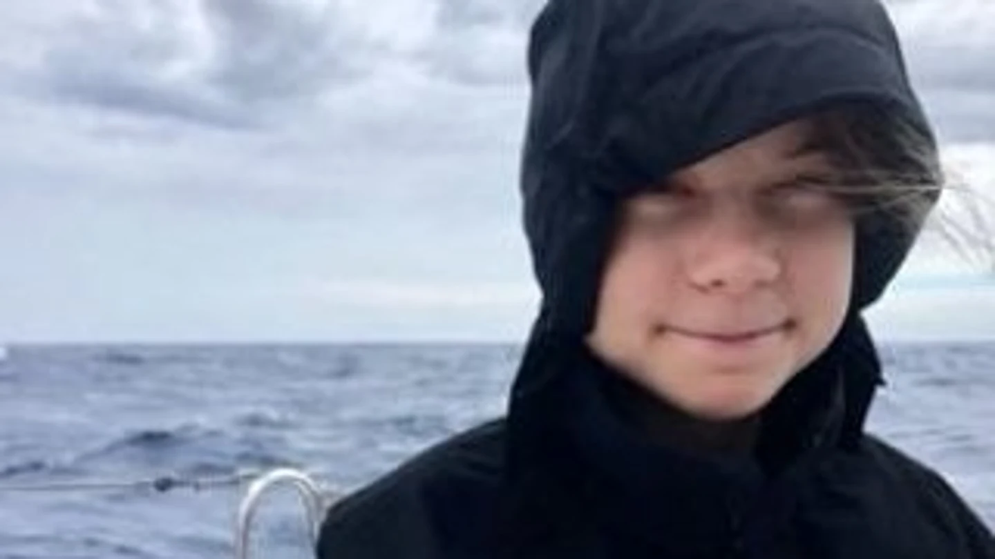 Greta Thunberg en su quinto día de travesía Greta Thunberg en su quinto día de travesía