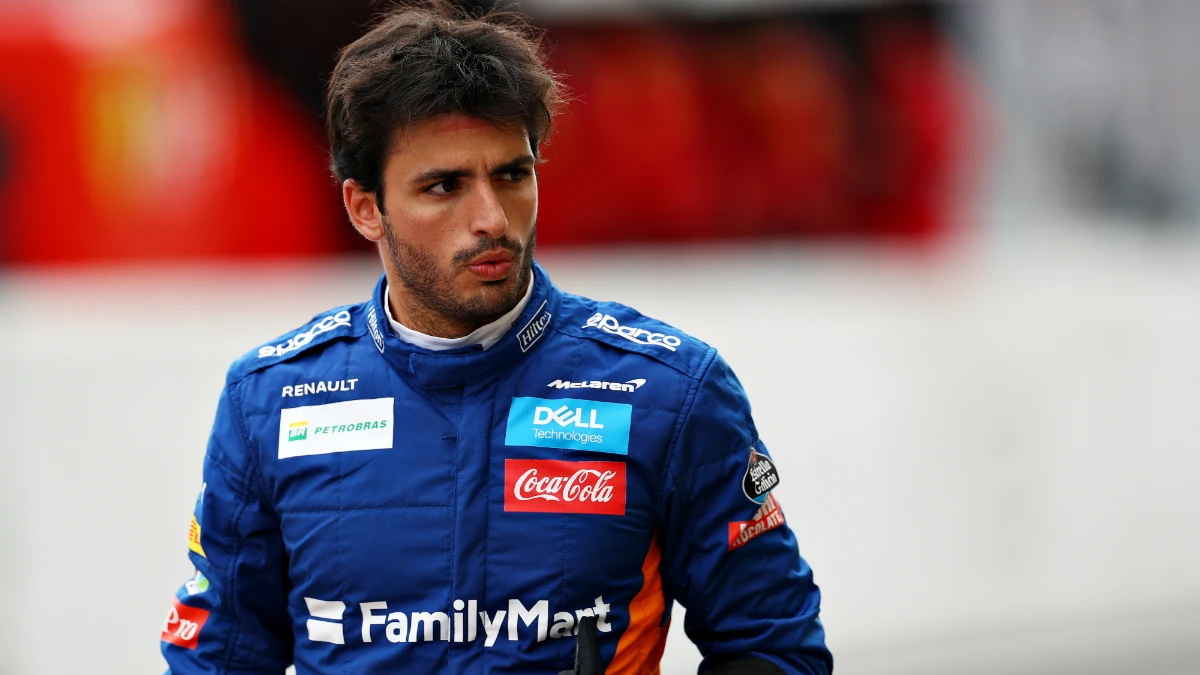 Carlos Sainz, vestido de McLaren