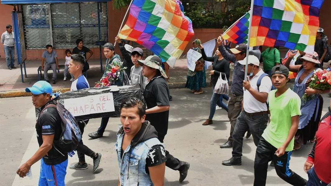 Marcha para condenar y pedir justicia por las muertes ocasionadas tras los disturbios en Bolivia