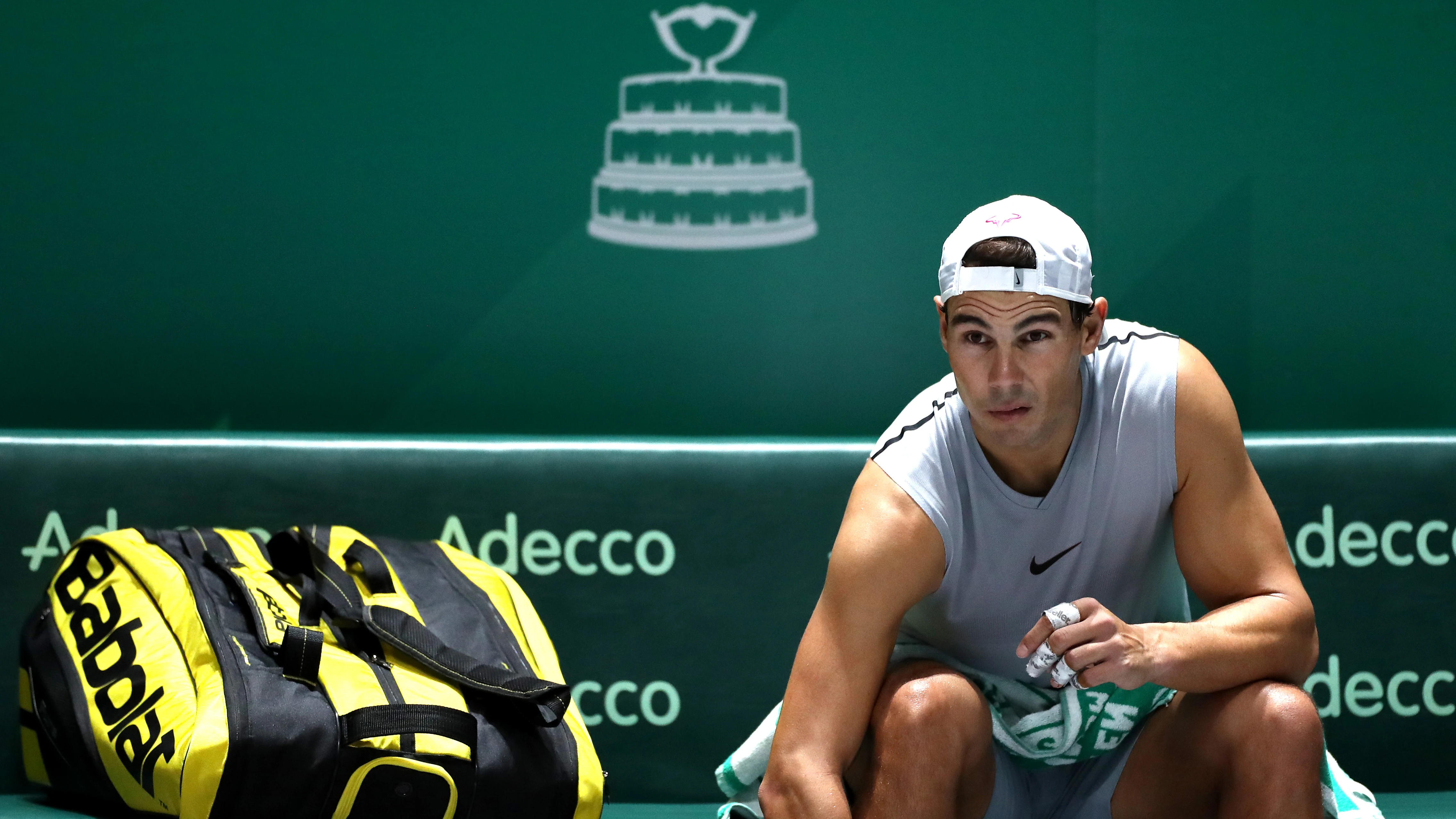 Rafa Nadal se prepara para la Copa Davis