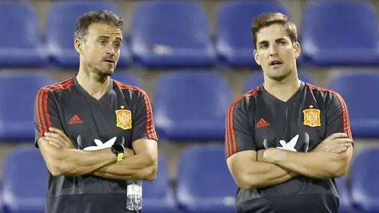 Robert Moreno y Luis Enrique, en la Selección Robert Moreno y Luis Enrique, en la Selección