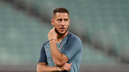 Eden Hazard entrenando con el Chelsea  Eden Hazard entrenando con el Chelsea