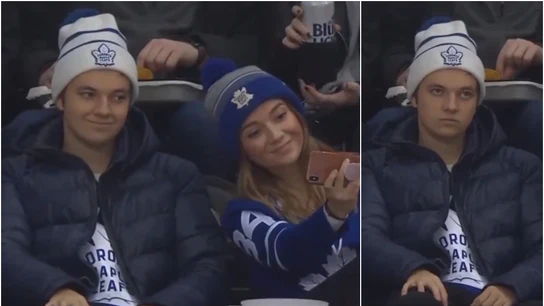 El momento viral en un partido de hockey hielo El momento viral en un partido de hockey hielo