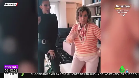 El baile de María Teresa Campos con su nieta al ritmo de Maluma El baile de María Teresa Campos con su nieta al ritmo de Maluma