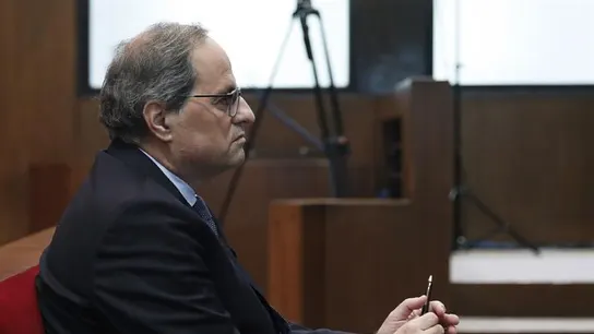 Quim Torra durante el juicio Quim Torra durante el juicio
