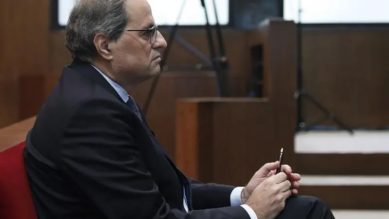 Quim Torra durante el juicio