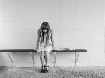 Imagen de archivo de una niña triste Imagen de archivo de una niña triste