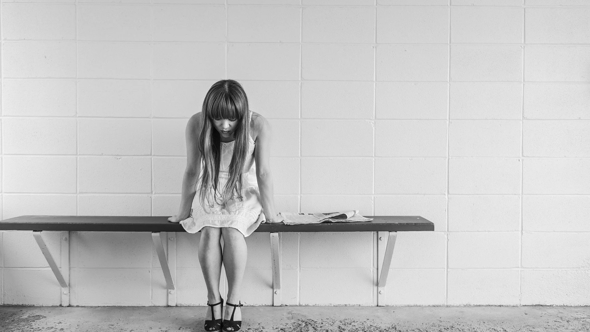 Imagen de archivo de una niña triste Imagen de archivo de una niña triste