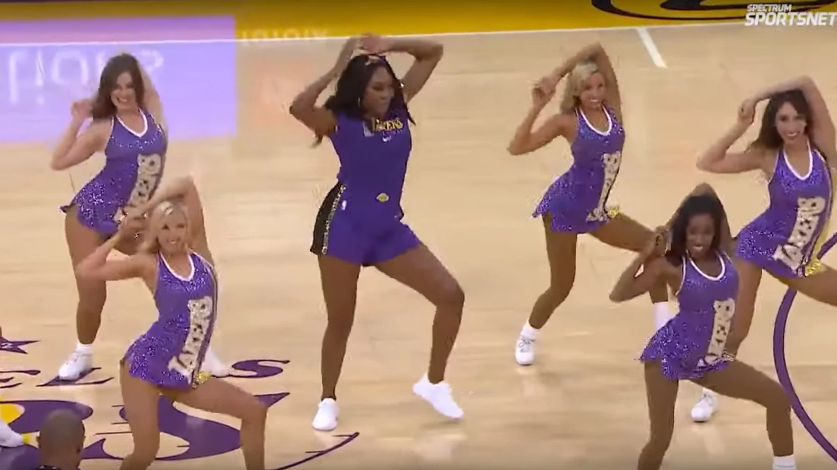 Venus Williams bailando en el Staples Center 