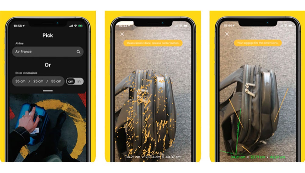 Midiendo el equipaje