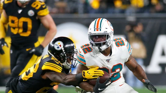 Mark Walton, durante un partido con los Dolphins Mark Walton, durante un partido con los Dolphins