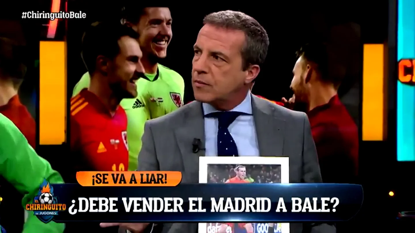 Cristóbal Soria se mofa de la polémica bandera de Gareth Bale: "Es mi ídolo" Cristóbal Soria se mofa de la polémica bandera de Gareth Bale: "Es mi ídolo"