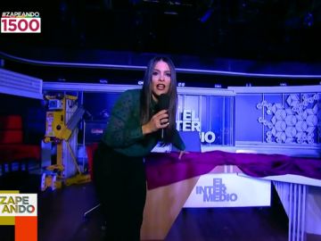 Lorena Castell, en el plató de El Intermedio Lorena Castell, en el plató de El Intermedio