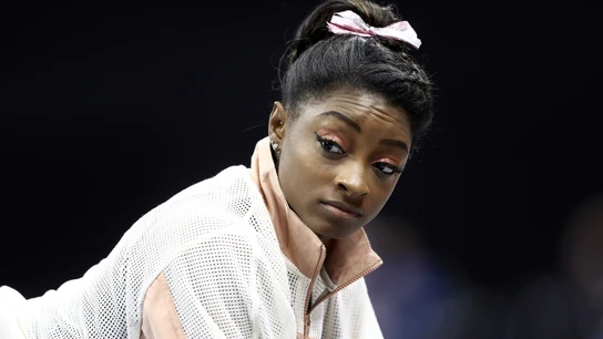 Simone Biles, durante una competición Simone Biles, durante una competición