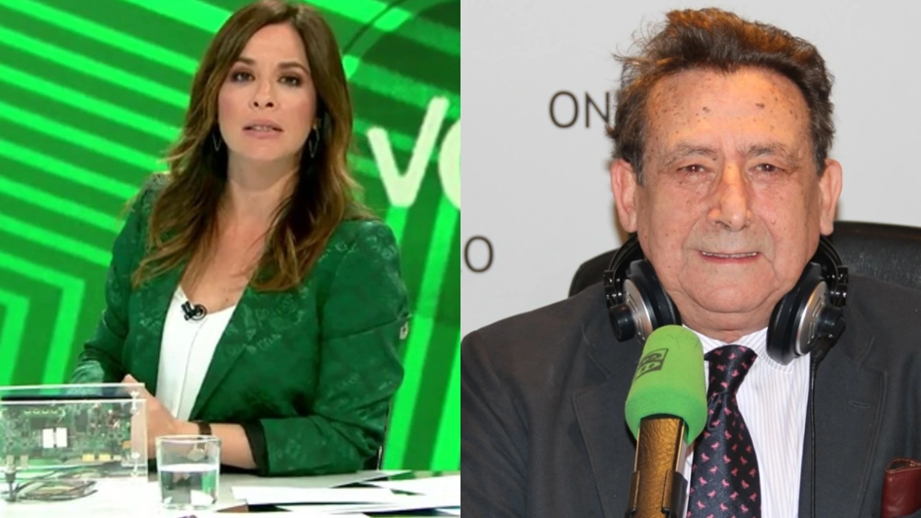 Mamen Mendizábal, presentadora de Más Vale Tarde, y Alfonso Ussía, columnista de La Razón