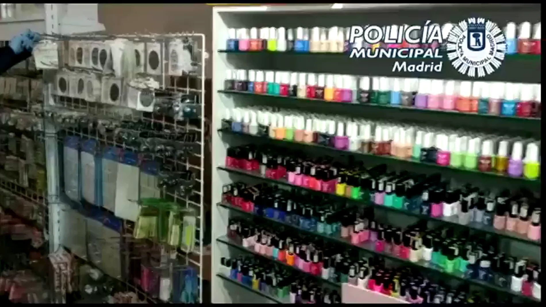 La Policía localiza en Madrid un local que distribuía productos de manicura "explosivos" y "cancerígenos" sin licencia