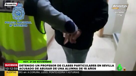 Detenido un profesor particular por abusos sexuales a una ni&ntilde;a a la que daba clases en Sevilla