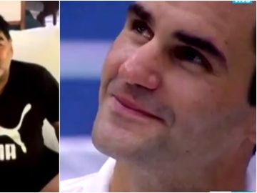 El mensaje de Maradona que emociona a Federer El mensaje de Maradona que emociona a Federer