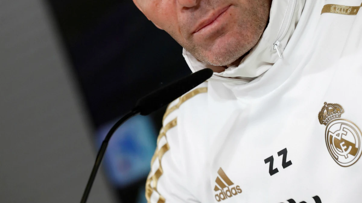 Zinedine Zidane, en rueda de prensa