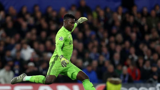 André Onana, en partido de Champions League con el Ajax André Onana, en partido de Champions League con el Ajax