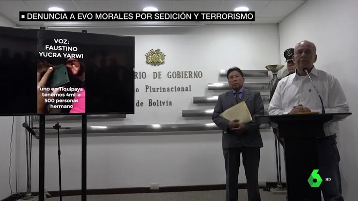 El gobierno interino de Bolivia denuncia a Evo Morales por "sedición y terrorismo"