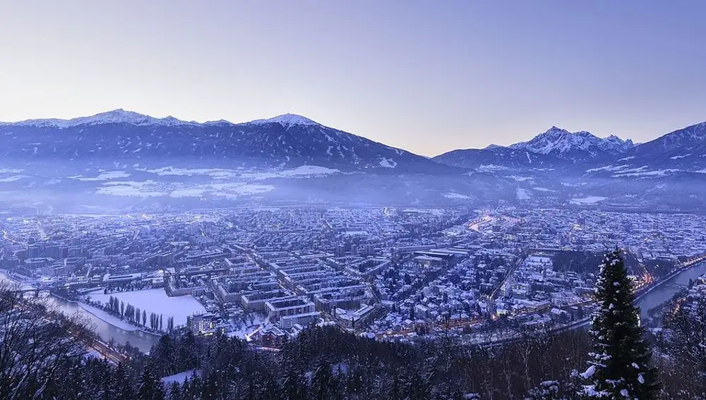 Panorámica de Innsbruck en invierno