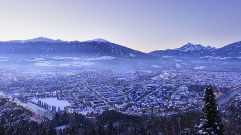 Panorámica de Innsbruck en invierno
