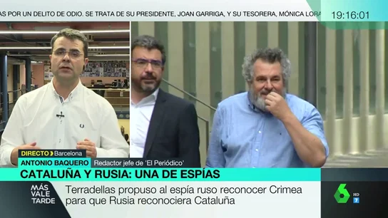 Antonio Baquero: "Rusia reconoce que desde Cataluña hubo una oferta a cambio del apoyo a la independencia" Antonio Baquero: "Rusia reconoce que desde Cataluña hubo una oferta a cambio del apoyo a la independencia"