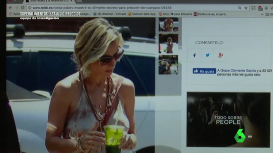 Elsa Pataki con un batido 'detox' Elsa Pataki con un batido 'detox'