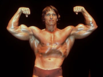 Arnold Schwarzenegger, en su juventud Arnold Schwarzenegger, en su juventud