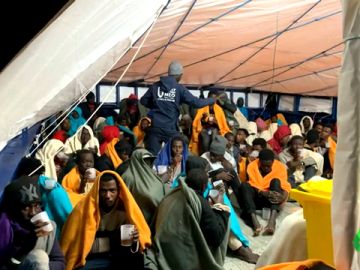 Migrantes rescatados Migrantes rescatados